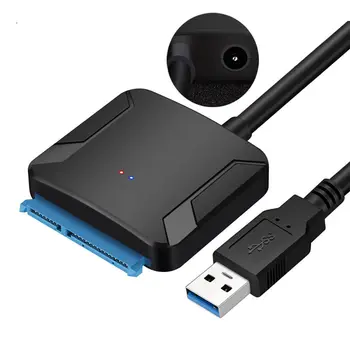 SATA USB 3.0 2.5/3.5 HDD, SSD Cieto Disku Converter Kabeļu Līnijas Adapteris