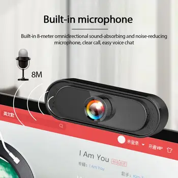 Jauns USB 2.0 HD Webcam 1080p USB Kameras Video Ierakstīšana Web Kamera Ar Mikrofonu, Lai PC Dators