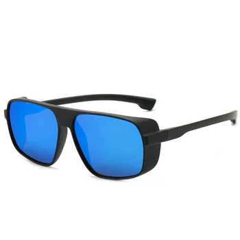 2020 futūristisks saulesbrilles sievietēm, vīriešiem polarizētās taisnstūra braukšanas brilles polaroid steampunk ieplests oculos de sol feminino uv400