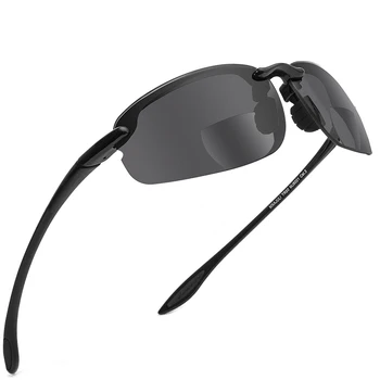 JŪLIJS Bifocal Saulesbrilles par Sievietēm, Vīriešiem vecuma tālredzība Lasīšanas Brilles Classic Kvadrātveida Saules Brilles Ar Dioptriju +2.0 +2.5 8001