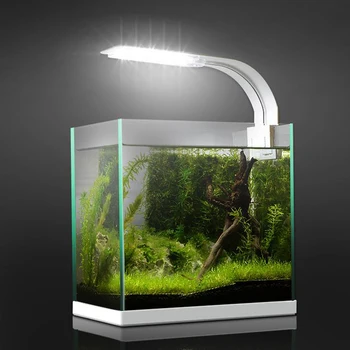 Super Slim LED Akvārija Gaismas Augi Aug Apgaismojums Akvārija Zivju Tvertnes Gaismas Radošo Videoklipu Lampa ar ES Plug