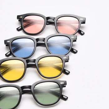 Peekaboo tr90 saulesbrilles vīriešiem polarizētās konfektes krāsu modes tonēts saules brilles sievietēm korejiešu stilā uv400 dzeltens zils zaļš