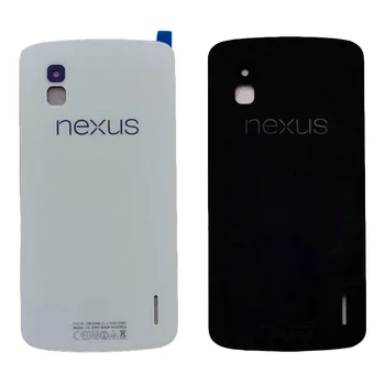 Par LG Google Nexus 4 E960 Stikla Akumulatora Vāciņu, Objektīva Aizmugurējo Mājokļu Atpakaļ Gadījumā, ja Mājokļu Objektīvs+Logo