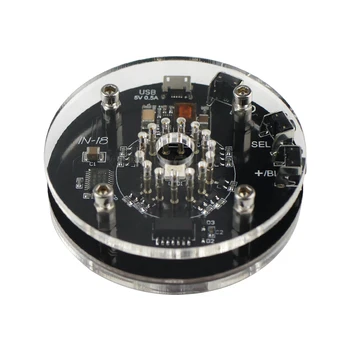GHXAMP Diy Audio IN-18 Viena caurule, kas Spīd Pulkstenis Nixie Pulkstenis Caurules (Nav iekļauts Caurules ) Mikro USB 5V 1A