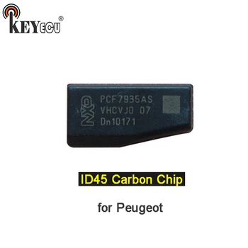 KEYECU Jaunu virgin ID45 Oglekļa Čipu Tālvadības Transpondera atslēgu Chip Auto atslēgu Tukšu Čipu par Peugeot