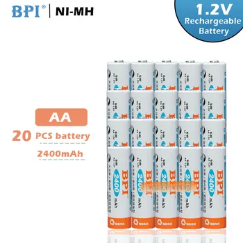 20pcs! BPI 1.2 V, 2400mAh AA Baterijas NiMh Ni-Mh LSD AA Uzlādējamas Baterijas ar 0,24 Uzlādes Strāvas Rotaļlietas Kameras Lukturis