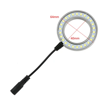 Regulējams SMD 26 gab LED Ring Light Apgaismojums, Lampas 5V USB 6500K - 7500K Montāžas diegu 48mm Par HDMI USB Nozares Video Mikroskopa Kamera, Stereo Mikroskopu Trinokulara Mikroskopu Binokulāro Mikroskopu