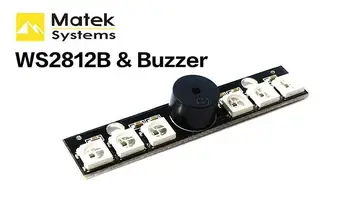 Matek WS2812B LED panelis ar 5V Svilpe par Naze 32 Skyline 32 Lidojuma Kontrolieris