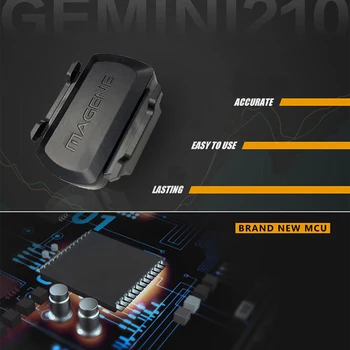 MAGENE 210 Mover H64 sirdsdarbība ANT+ Bluetooth Velosipēdu Ātruma Ritms Sensors Velo Datoru Garmin Edge Bryton Gps