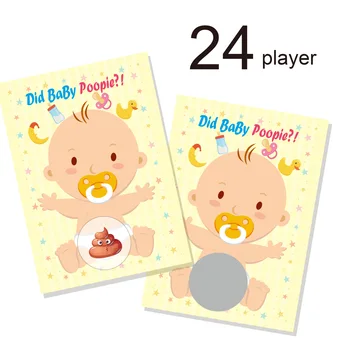 24Players Bērnu Duša Puse Scratch Off Spēles Izloze Kartes, Loterijas Biļetes Dzimumu Atklāj, Zēns vai Meitene Smieklīgi Darbības Ledus Pārtraukuma zz20