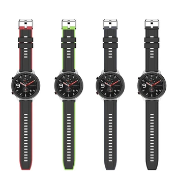 Silikona Siksniņa, lai Xiaomi Huami Amazfit VTN 42 47mm Aproce Aksesuāri par Manu Xiomi Mi Smart Watch Band GTS VTN 2 Siksnas