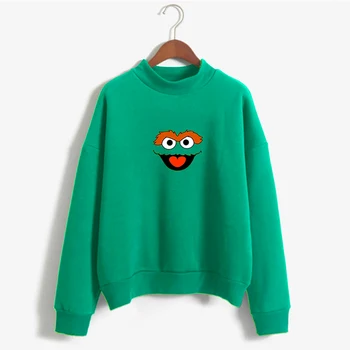 Jauns krekls Elmo, cookie Monster, Grover un Oskara Visu Sezama Sesame Street Southside Serp hoodies sudadera mujer sporta krekls