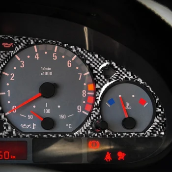 Oglekļa Šķiedras Iekšējā mērinstrumentu Paneļa Dekoratīvā Rāmja Paneļa Vāciņa Uzlīmes Apdares Interjera BMW E46 M3 1998-2005