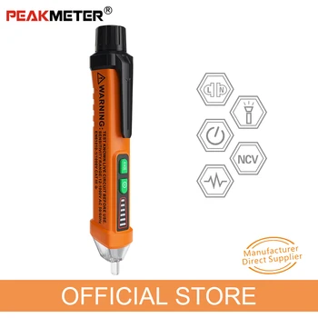 PEAKMETER PM8908C sprieguma indikators bezkontakta Pildspalvu AC Sprieguma Detektori finder Testeri Volt Metrs Elektriskā Testa Zīmuli