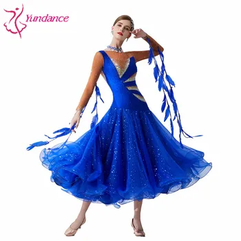 B-19386 Yundance deju jauns valsts standarts mūsdienu dejas balles kleitu konkurences kleita valsis sieviete