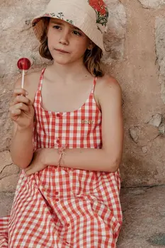 Bērniem Zīmolu Kleitas Dizainu Jaunā Pavasara Vasaras Gilrs Gudrs Drukas Kleita Baby Bērnu Modes Princese Kleita Drēbes