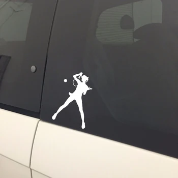 Aliauto Auto Uzlīme Skaistu Sieviešu Tenisa Spēlētājs, Automobiļu Piederumi, PVC Decal par Kia Rio 3 Mustang 