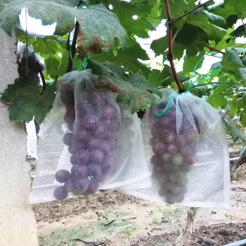 100pcsNylon acs soma sēklu maisu sēklu mērcēšanai soma, pūķis augļi soma vīnogu augļu iepakošanas augļu koku kaitēkļu kontroles putnu neto soma