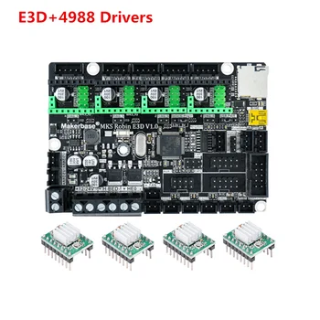 MKS Robin E3D mātesplati Creality Ender 3 CR-10 uzlabot daļas, 3D printeri, 32 bitu vadības plate UART TMC2209 TMC2208 vadītāja