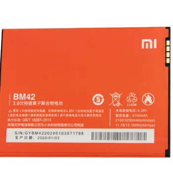 XaioMi Sākotnējā BM42 Akumulatoru Xiaomi Redmi 1. piezīme Redrice note1 Tālrunis Nomaiņa Akumulatora Jauns, Autentisks 3200mAh