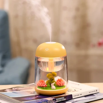 Mikro Ainavu Gaisa gaisa mitrinātāju, Baby Home Office Radošo Dāvanu Ēteriskās Eļļas Aromāts Difuzoru maiņas Led Light