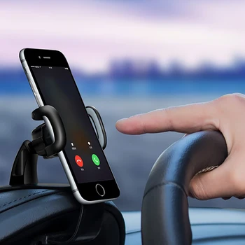 Automašīnas Paneļa Tālruņa Turētājs 360 Grādu Regulējams Universālo mobilā Telefona Stiprinājums Stand Easy Clip GPS Displeja Turētājs Piederumi, Dāvanu