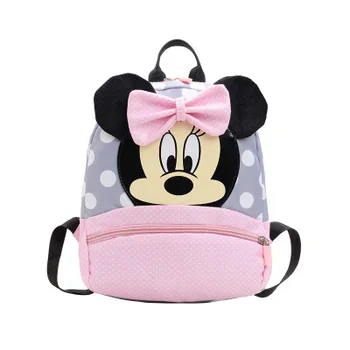 Disney Bērnudārza Schoolbag Zēns Bērniem Mickey mouse Mugursoma Cute Karikatūra Mugursoma 2-5 Gadus Meitene rozā Ceļojumu Mugursoma