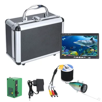 7inch Krāsu LCD Fish Finder Zemūdens Zvejas Kamera 15pcs Baltā Led+15pcs Infrasarkanās Lampas AHD1080P 15M Kameru Zemledus Makšķerēšana