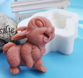 DIY roku darbs silikona, ziepes, sveces kūka apdare baby trušu pelējuma