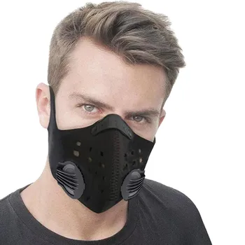 Melns Mutes Maks Unisex Kokvilnas Sejas Maskas Muti Pieaugušo Auduma Maska Aizsardzības PM 2.5 Audums Mazgājams Maskas Atkārtoti Sejas Vāciņu