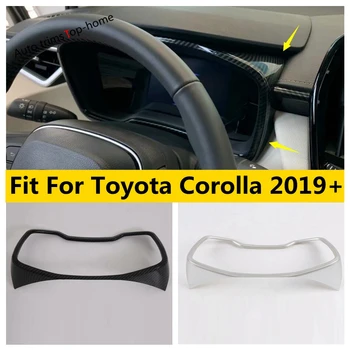 Yimaautotrims Instrumentu Paneļa Platums Vāciņš Melns, piemērots Toyota Corolla 2019 2020 2021 Matēts Oglekļa Šķiedras ABS Interjera Komplekts