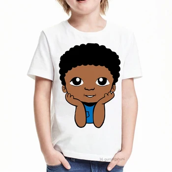Bērnu t-krekls gudrs āfrikas melnās zēns melanīna poppin drukāt rakstu zēna 2020. gadam, modes vasaras tshirt īsām piedurknēm ikdienas valkāšanai