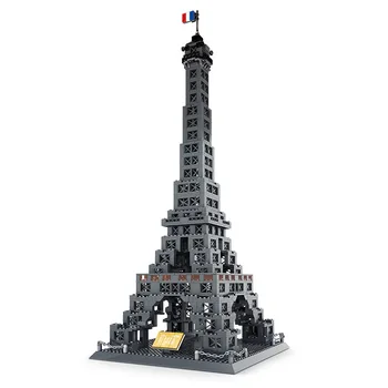 Arhitektūra Sērijas Singapūra La Tour Eiffel Celtniecības Bloki, Ķieģeļi, Klasiskās Eifeļa Tornis Modelis Bērniem Rotaļlietas