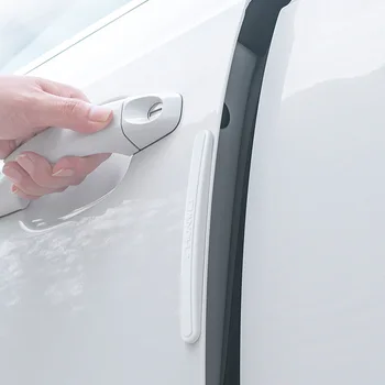 Automašīnu durvju anti-sadursmes sloksnes automašīnu anti-scratch amortizatorus durvju sānu gumijas sloksnes sabiezējums aizsardzības universāla tips