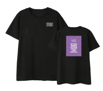 Vasaras kpop gidle (G)I-DLE koncerts pašas dalībvalsts nosaukums apdrukas t-krekls unisex o apkakli, īsām piedurknēm brīvs t krekls