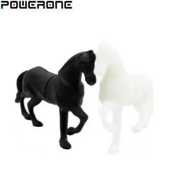 POWERONE Zirgu Usb Flash Drive zirgi pendrive 4GB 8GB 16GB 32GB 64GB karikatūra dzīvnieku Pendrives Memory stick