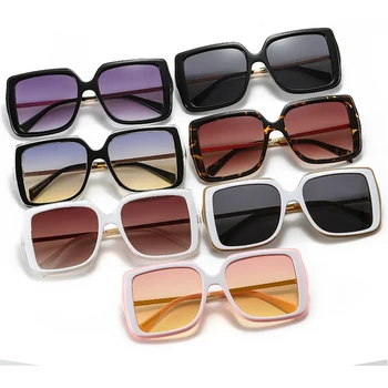 Jaunu Vintage, Saulesbrilles Sieviešu 2020. Gadam Kvadrātveida Balts Modē Brilles Modes Toņos Luksusa Metāla Rāmja Saulesbrilles Dāmas UV400