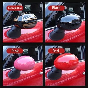 2gab Automašīnas Atpakaļskata Spoguļa Dekoratīvā Apvalka MINI Cooper JCW R55 R56 R60, R61, Auto piederumi ārējie auto uzlīme Modifikācija