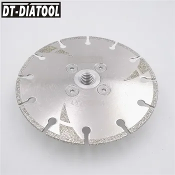 DT-DIATOOL 1pc 100mm/115mm/izmantots 125mm Electroplated Pastiprināta Dimanta Griešanas Disks Zāģa Asmeni M14 Vītni DIa 4