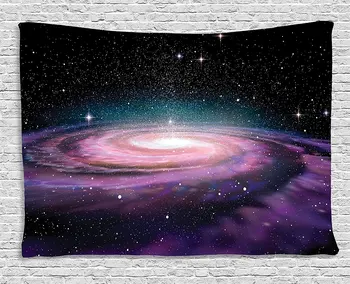 Galaxy Gobelēns Sienas Karājas Spirālveida Galaktika Kosmosā 