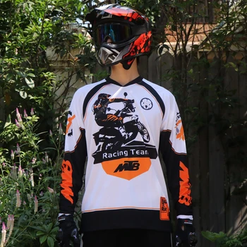 MTB Krekls Jaunu Sporta Apģērbu, Velosipēdu Lejup Jersey Vīriešu ar garām piedurknēm ar Motociklu Jersey bezceļu Sacīkšu Braukšana jersey DH MX Topi