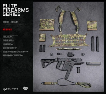 Kolekcionējamus 1/6 Solider Attēls Piederumu Taktiskās VEKTORU Submachine Gun Uzstādīt Ieroci Attēls Šaujamieroču Modelis 12