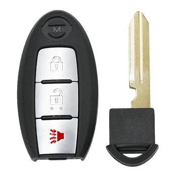 2+1 pogu, keyless-go, 3 pogas tālvadības atslēgu FSK 434 MHz PCF7953XTT mikroshēmu Nissan Murano Pathfinder Titan XD S180144304