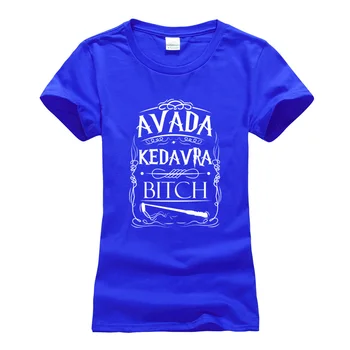 Vasaras kokvilnas zīmola camisetas punk topi tee Avada Kedavra smieklīgi izdrukāt sieviešu t-krekls 2019 Modes harajuku kokvilnas tee kreklu femme