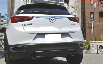 KOUVI ABS chrome plastmasas aizmugures Tailgate bagāžnieka vāks vāciņš melns, piederumi 2016 2017 2018 Mazda CX-3 CX 3 CX3
