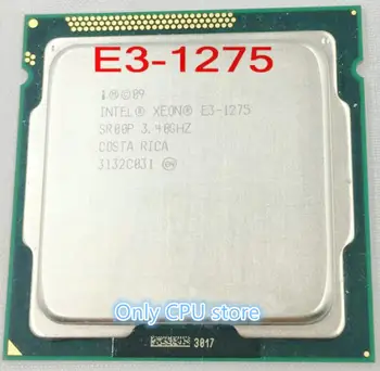Intel E3-1275 1155 CPU chip pin 4 core 8 pavedienu 3.4 G frekvenču oficiālo versiju