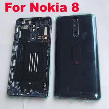 LTPro Labākās Kvalitātes Oriģinālais Baterijas Vāciņš Nokia 8 Mājokļu Aizmugures Atpakaļ Akumulatoru Durvju Segtu Rezerves Daļas