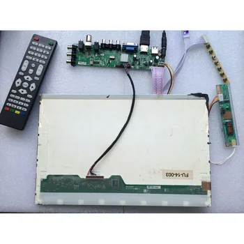 Komplekts LTN150XG-L03 30pin TV Kontrolieris valdes HDMI VGA DVB-C DVB-T LCD Panelis 15.0