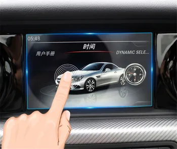 Ekrāna aizsargplēvi Benz SLC Klases 2018 Auto GPS Navigācijas Rūdīta Stikla Ekrāna Aizsargs Stick Auto Piederumi