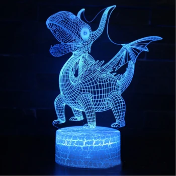 Jurassic Pasaules Tyrannosaurus Rex zīmes 3D Lampas Spēle LED nakts apgaismojums 7 Krāsas Maiņa Pieskarieties Garastāvokļa Lampa Dropship